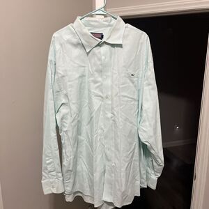 Vineyard Vines Slim Fit Tucker Shirt Mens XXL Long Sleeve Blue Button Down Shirt